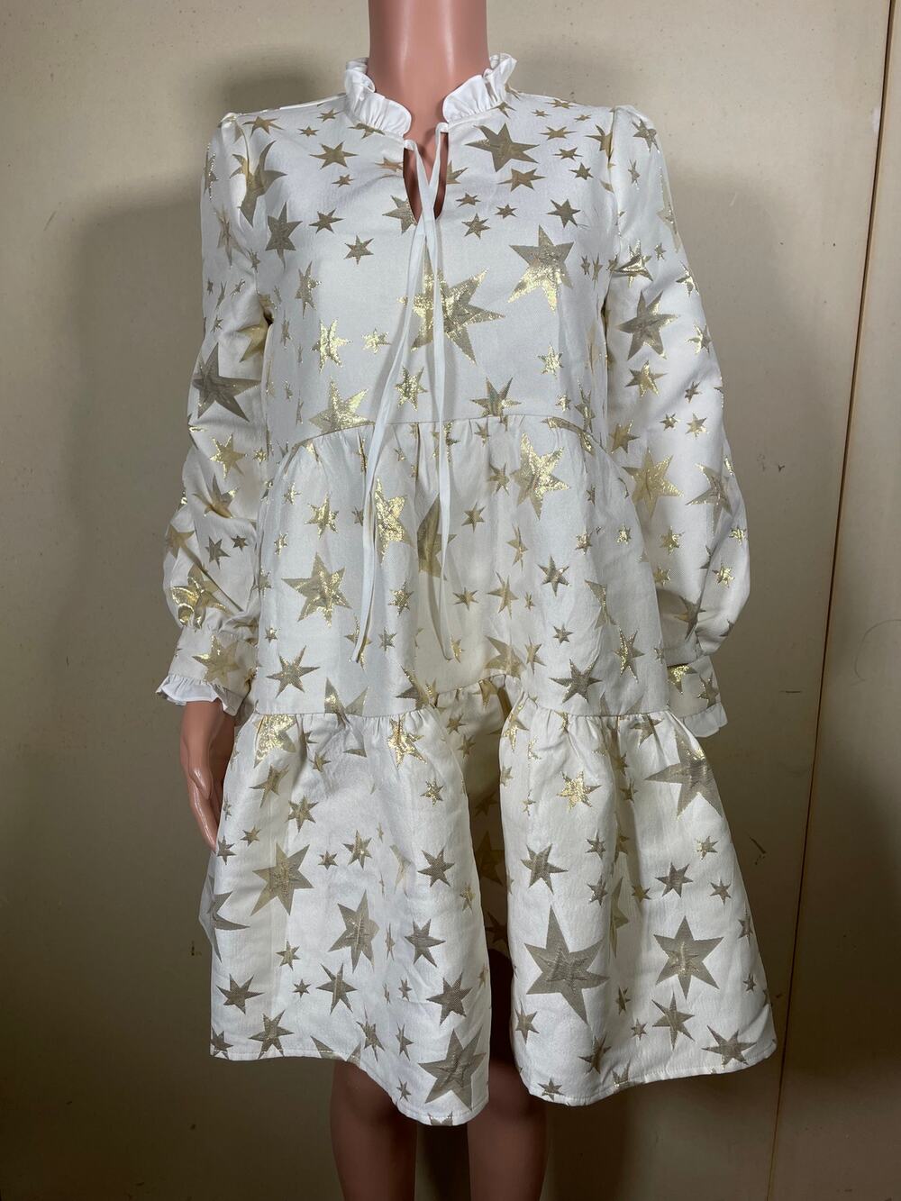 Sister Jane Gold Star Dress Size Small